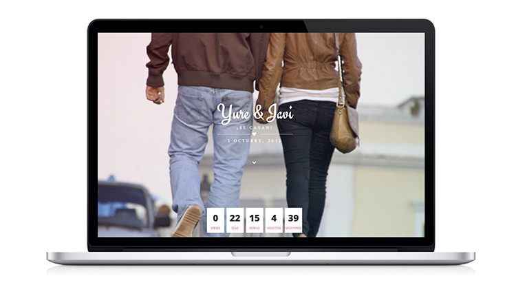 <i>Boda Yurena & Javier</i><span>Diseño web</span>
